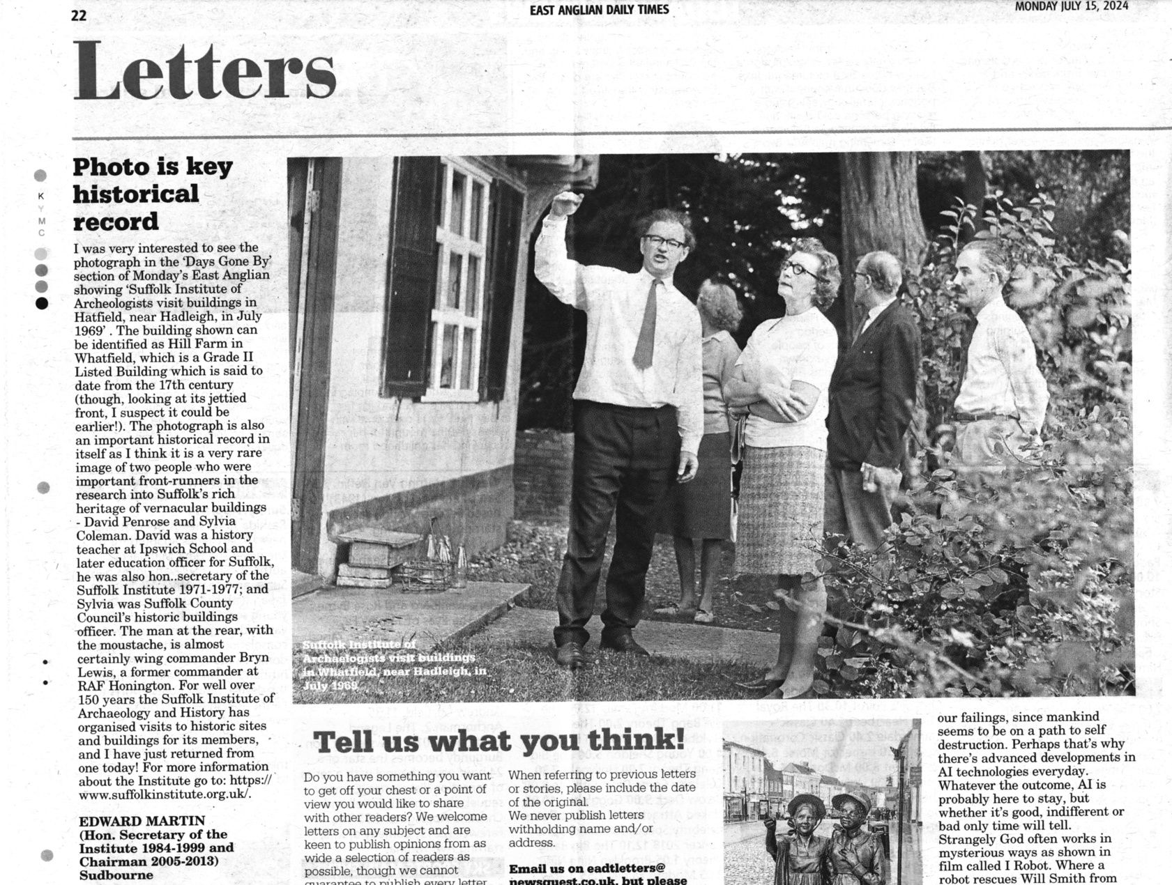 Whatfield SIAH visit 1969h